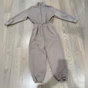Abercrombie and Fitch YPB neoKNIT max Women's Taupe Jumpsuit